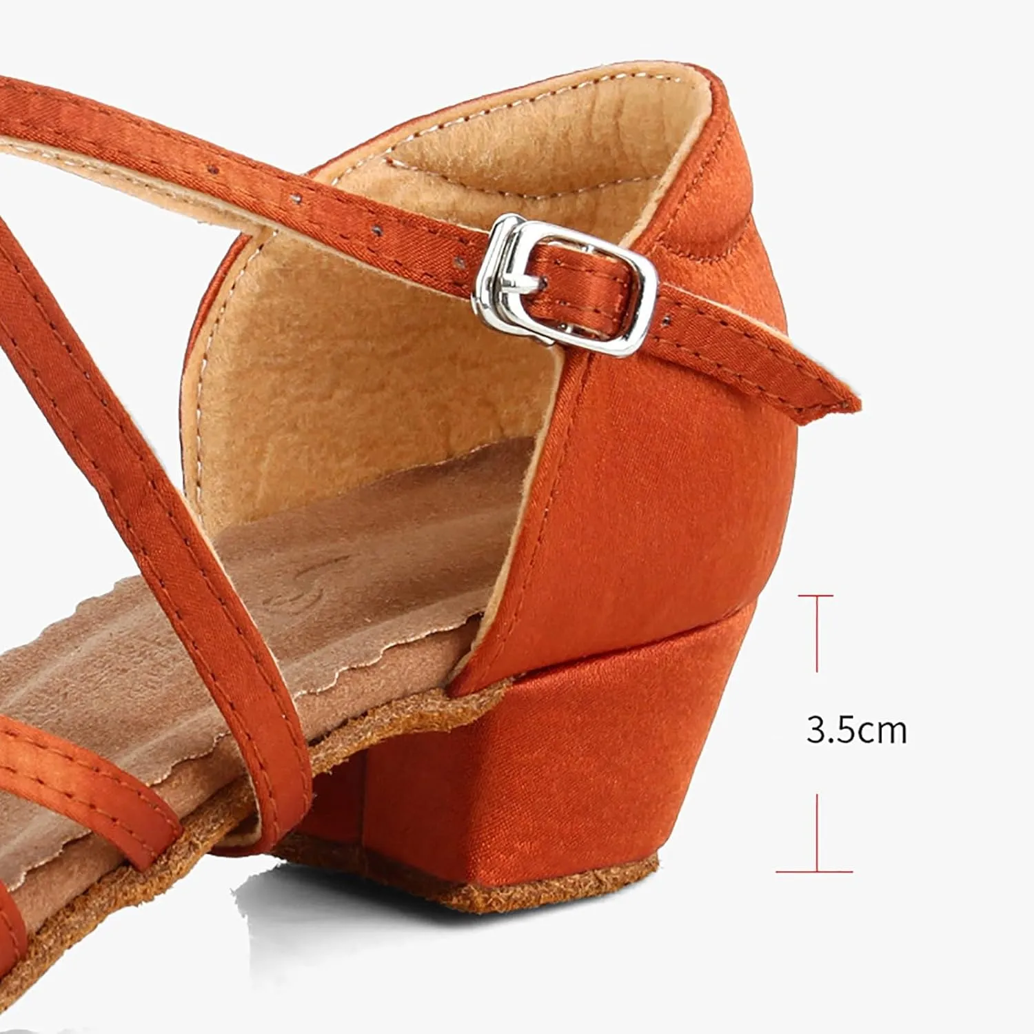 2025 Kids Sandals Comfortable Girls Chunky Heels with Adjustable Buckle Fashion Cute Dance Party Shoes Non-Slip Walking Footwear Breathable Open Toe Slip-On Casual Shoe Outdoor Beach Vacation Slippers