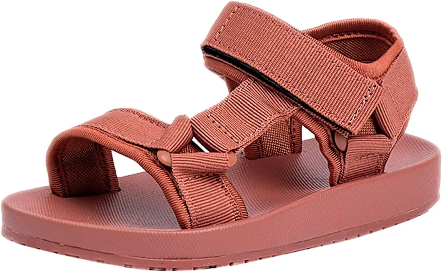 2025 Kids Sandals Indoor/Outdoor Open Toe Slip-On Sneakers with Ankle Strap Fashion Boy Girls Non-Slip Walking Footwear Breathable Sport Flats Shoe Comfortable Beach Vacation Slippers