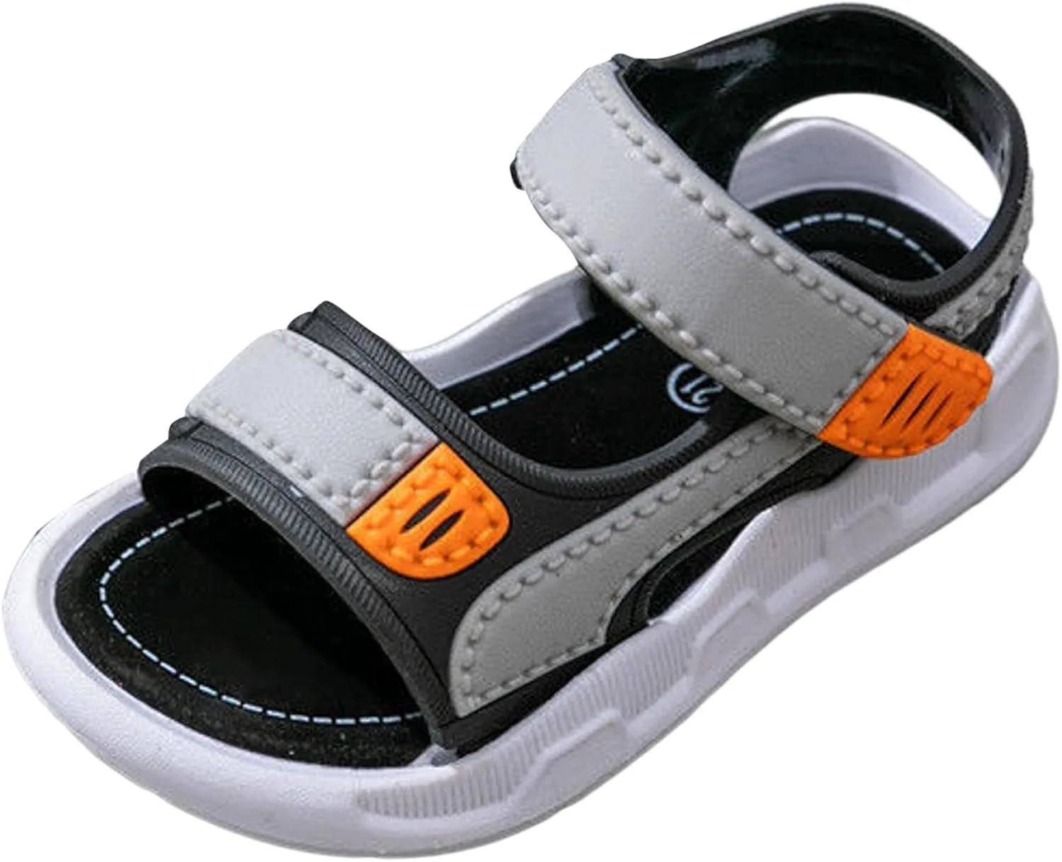 2025 Kids Sandals Indoor/Outdoor Slip-On Casual Shoe Fashion Boys Sport Sneakers with Ankle Strap Comfortable Walking Footwear Breathable Non-Slip Flats Slides Summer Beach Vacation Slippers
