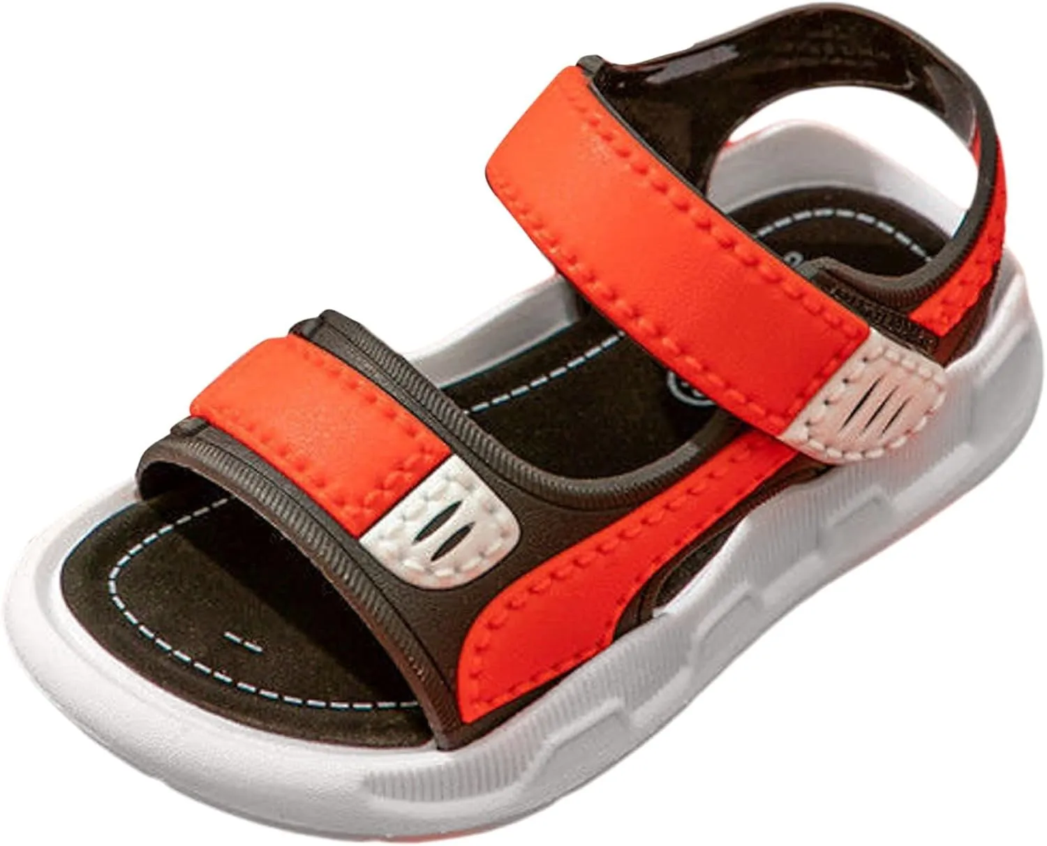 2025 Kids Sandals Indoor/Outdoor Slip-On Casual Shoe Fashion Boys Sport Sneakers with Ankle Strap Comfortable Walking Footwear Breathable Non-Slip Flats Slides Summer Beach Vacation Slippers
