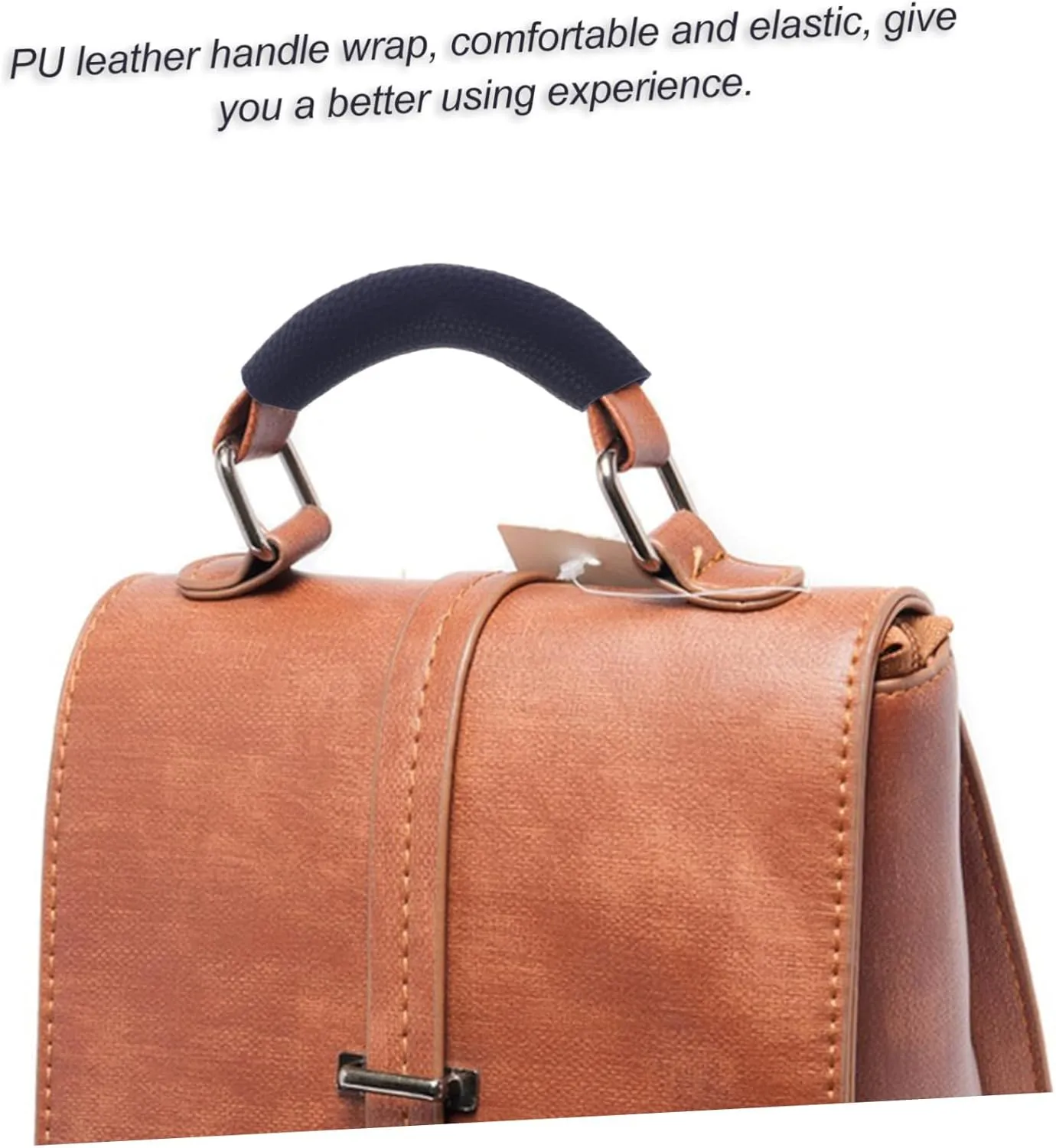2sets Pu Leather Luggage Belt Handle Wrap for Suitcase Bag Straps for Travel 2pcs*2