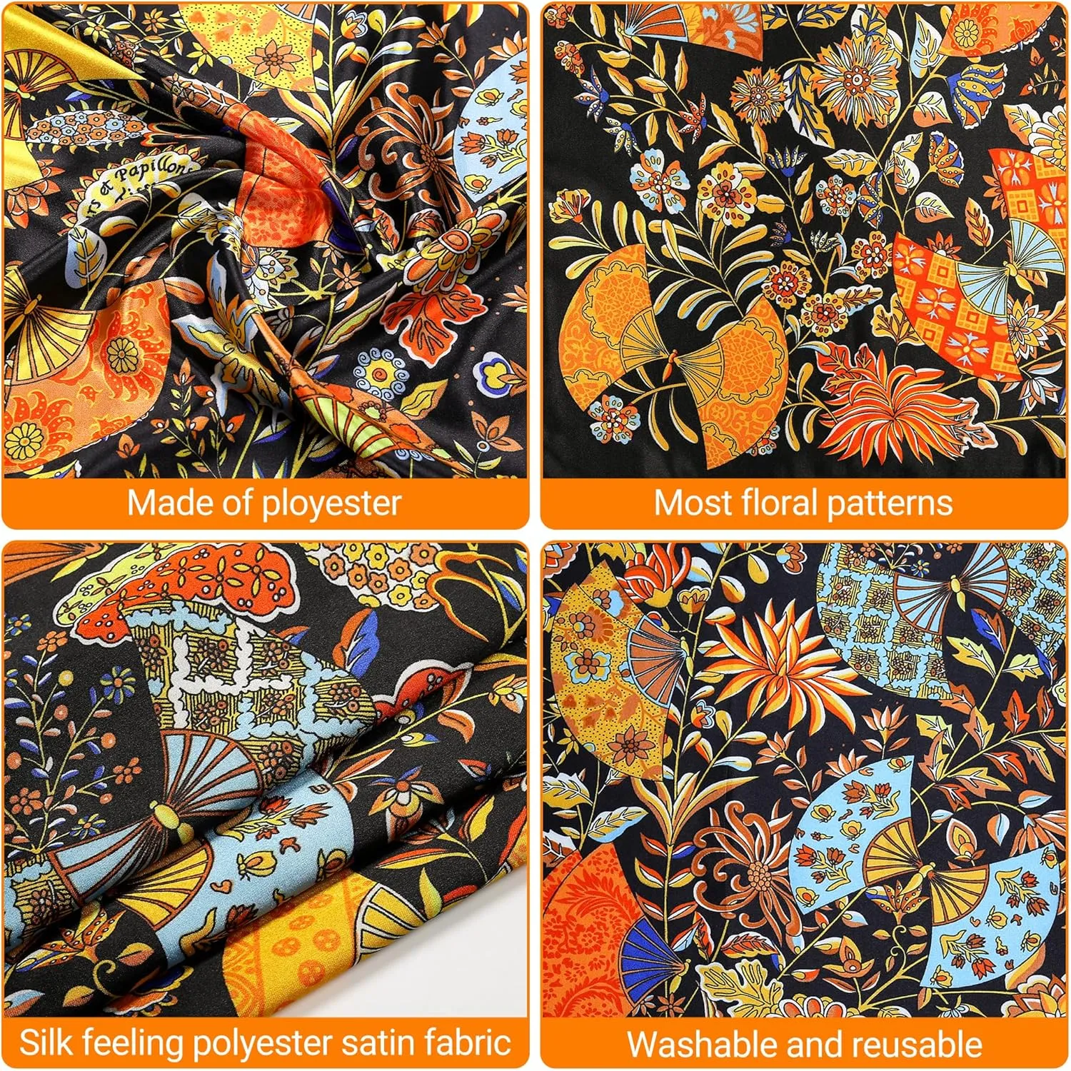 35 Satin Large Head Scarves Silk Bandana Like Neck Scarf Hair Sleeping Wraps Lightweight Satin Silk Scarfs for Women