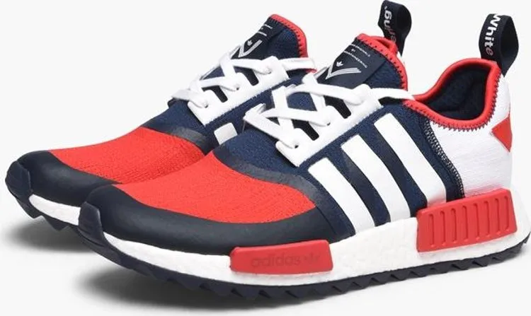 Adidas White Mountaineering x NMD Trail 'Red Navy' Sneakers, Blue