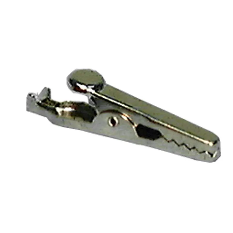 Alligator Clip, Large, Red Insulator, Bulk