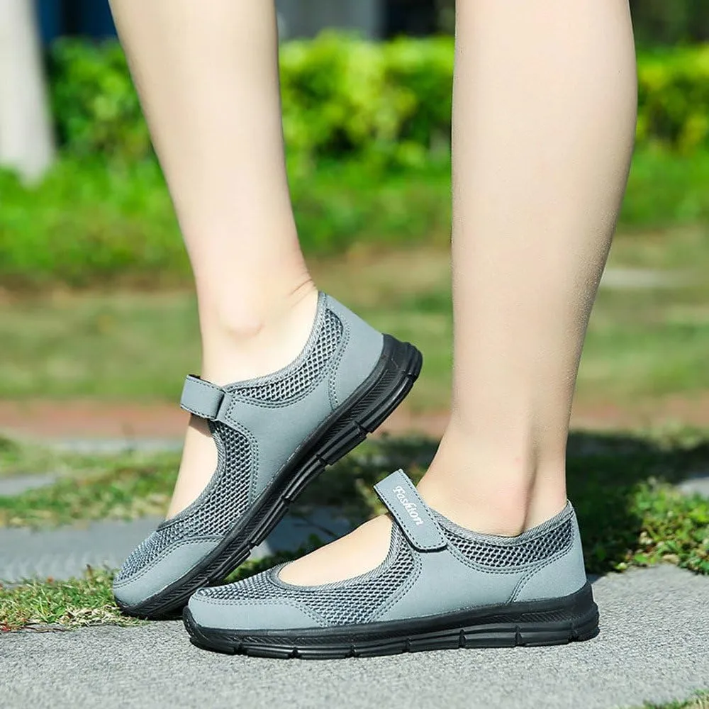 AMDBEL Sneakers for Women Trendy 2024 Mesh Backless Sneakers Lightweight Comfort Casual Shoes Slip-On Wedge Tennis Shoes