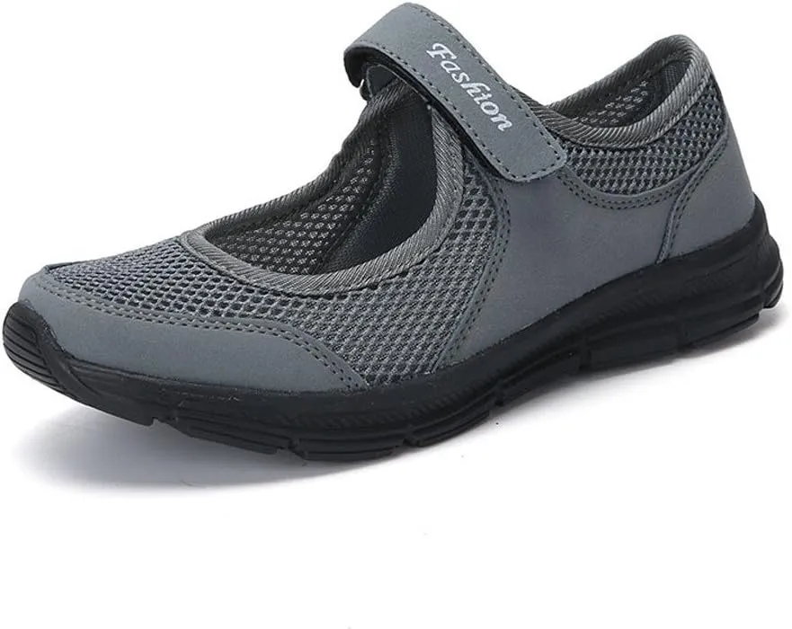 AMDBEL Sneakers for Women Trendy 2024 Mesh Backless Sneakers Lightweight Comfort Casual Shoes Slip-On Wedge Tennis Shoes