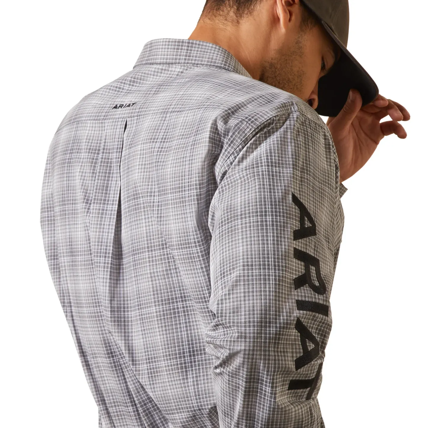 Ariat Men's Classic Fit Team Houston Gray Button Down Shirt