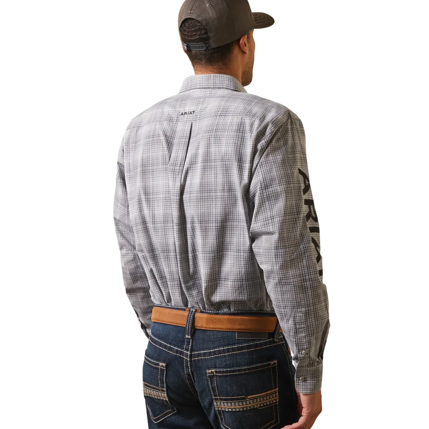 Ariat Men's Classic Fit Team Houston Gray Button Down Shirt