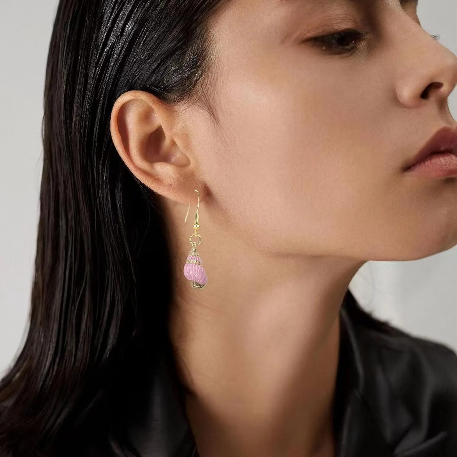 Beach Jewelry Casual Seashell Conch Drop Dangle Earrings for Women
