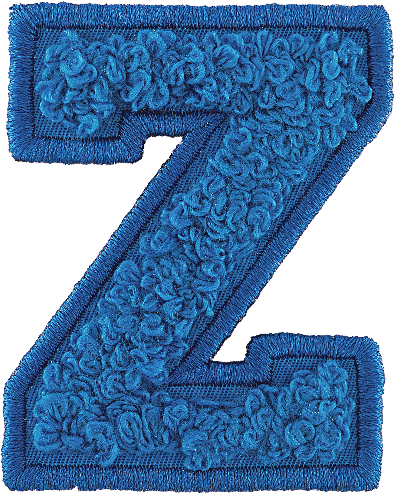 Berry Blue Letter Patch