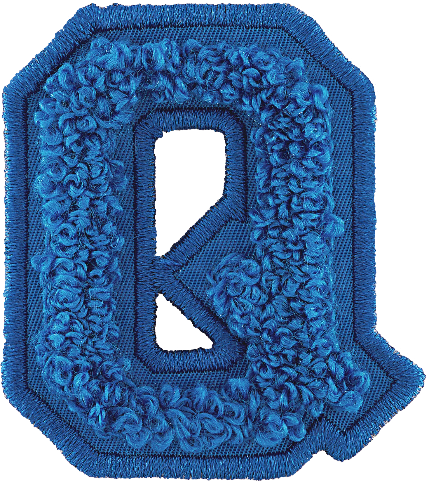 Berry Blue Letter Patch