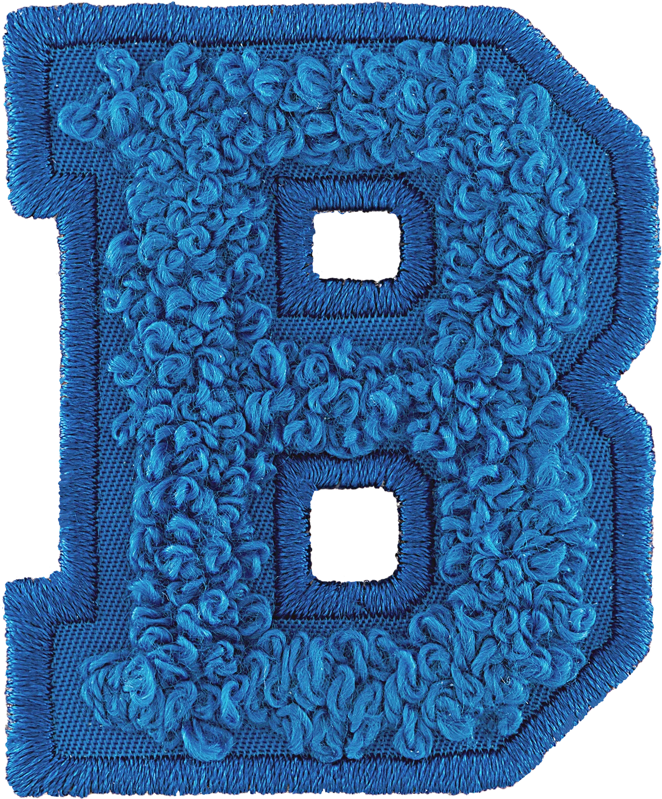 Berry Blue Letter Patch