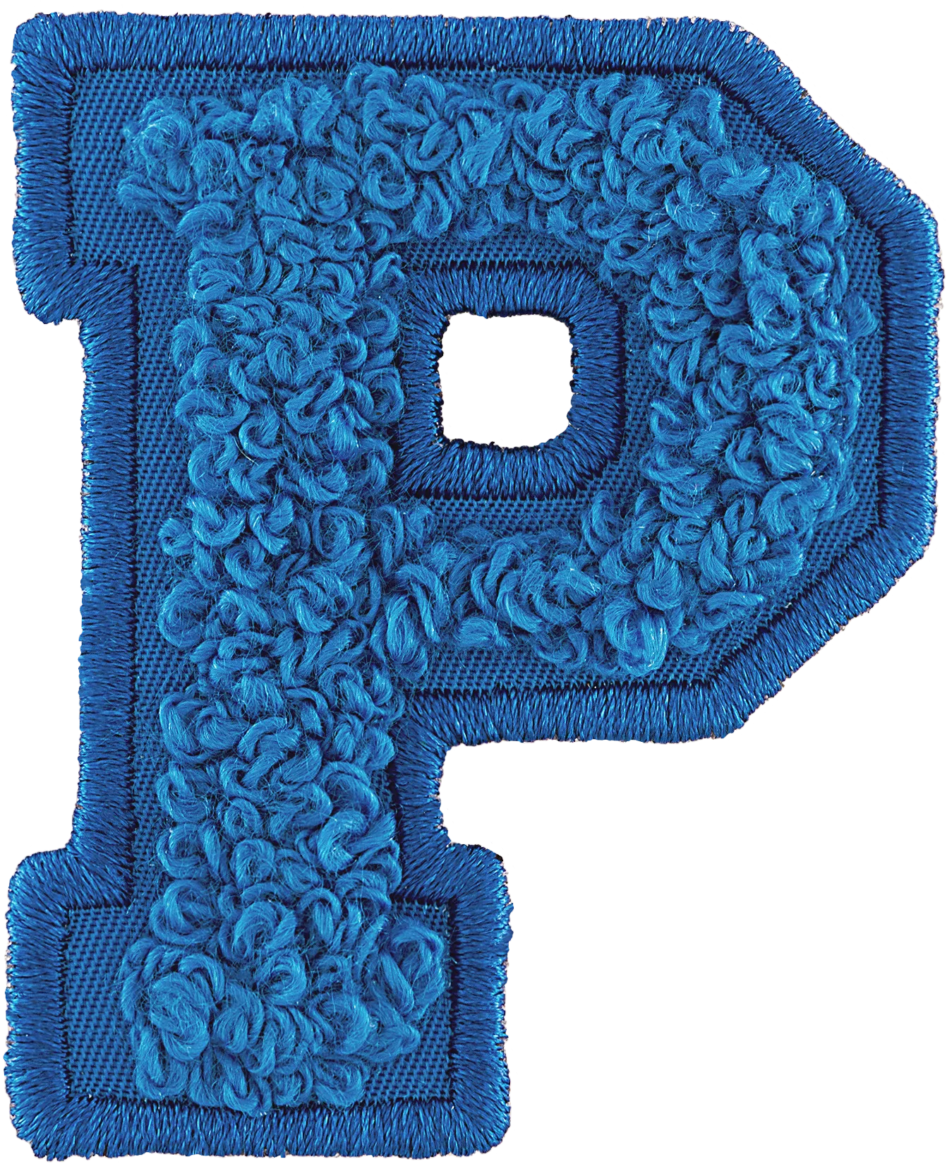 Berry Blue Letter Patch