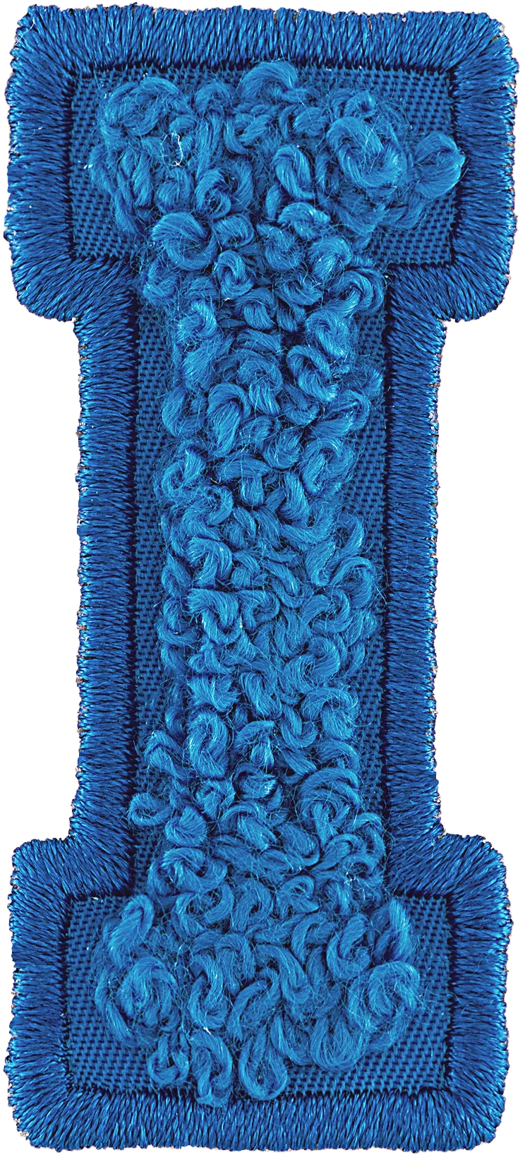 Berry Blue Letter Patch