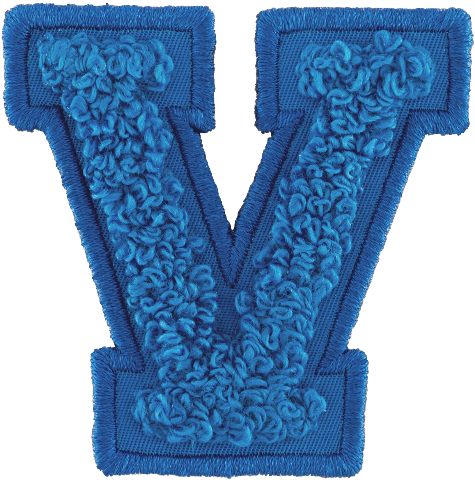 Berry Blue Letter Patch