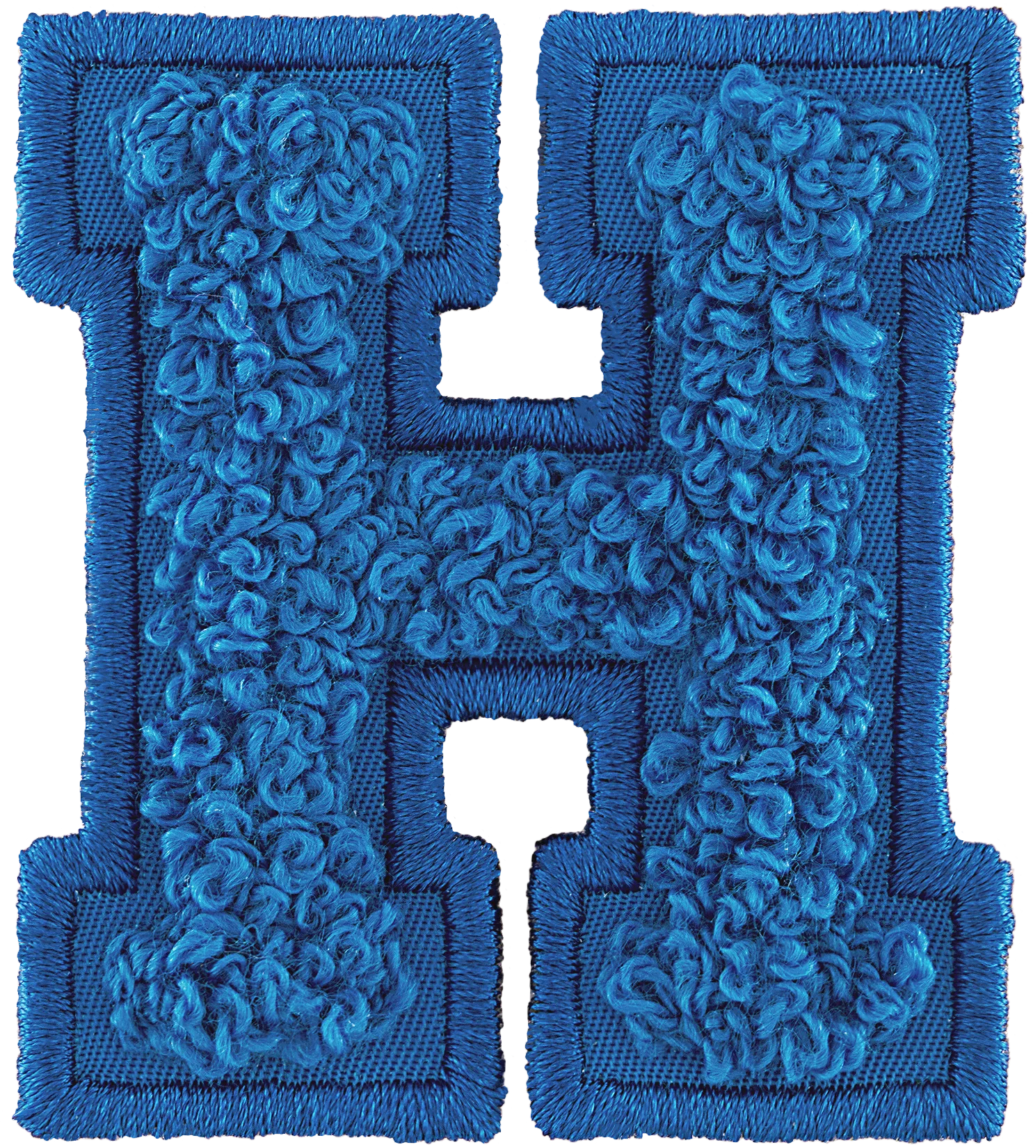 Berry Blue Letter Patch