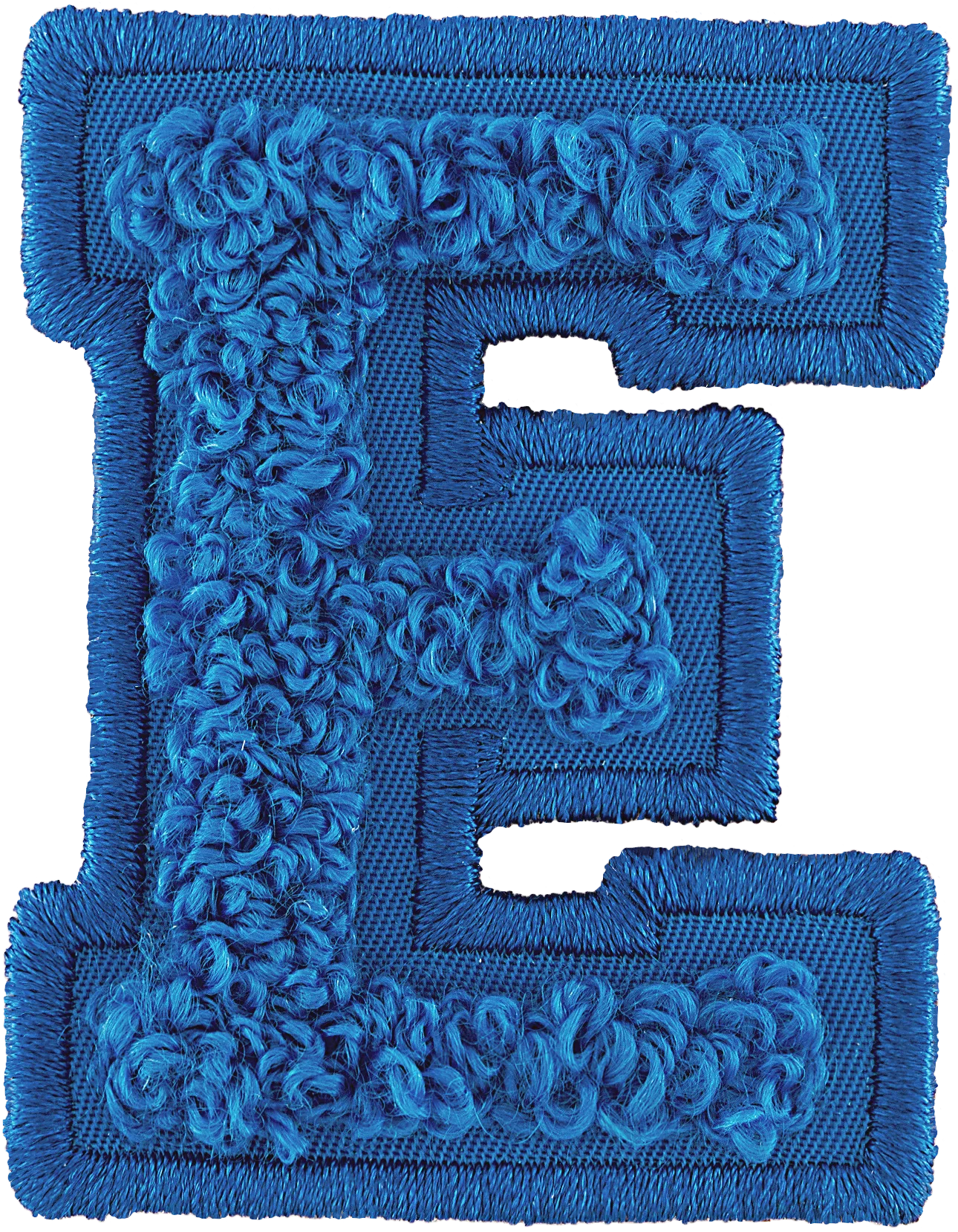 Berry Blue Letter Patch
