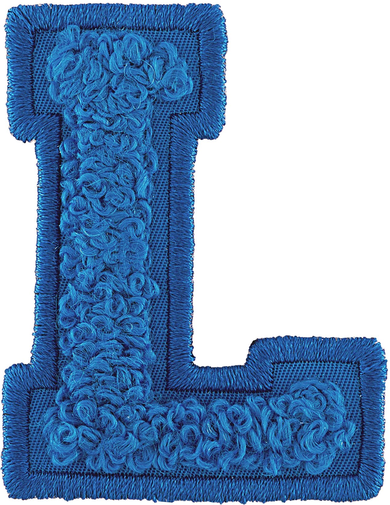 Berry Blue Letter Patch