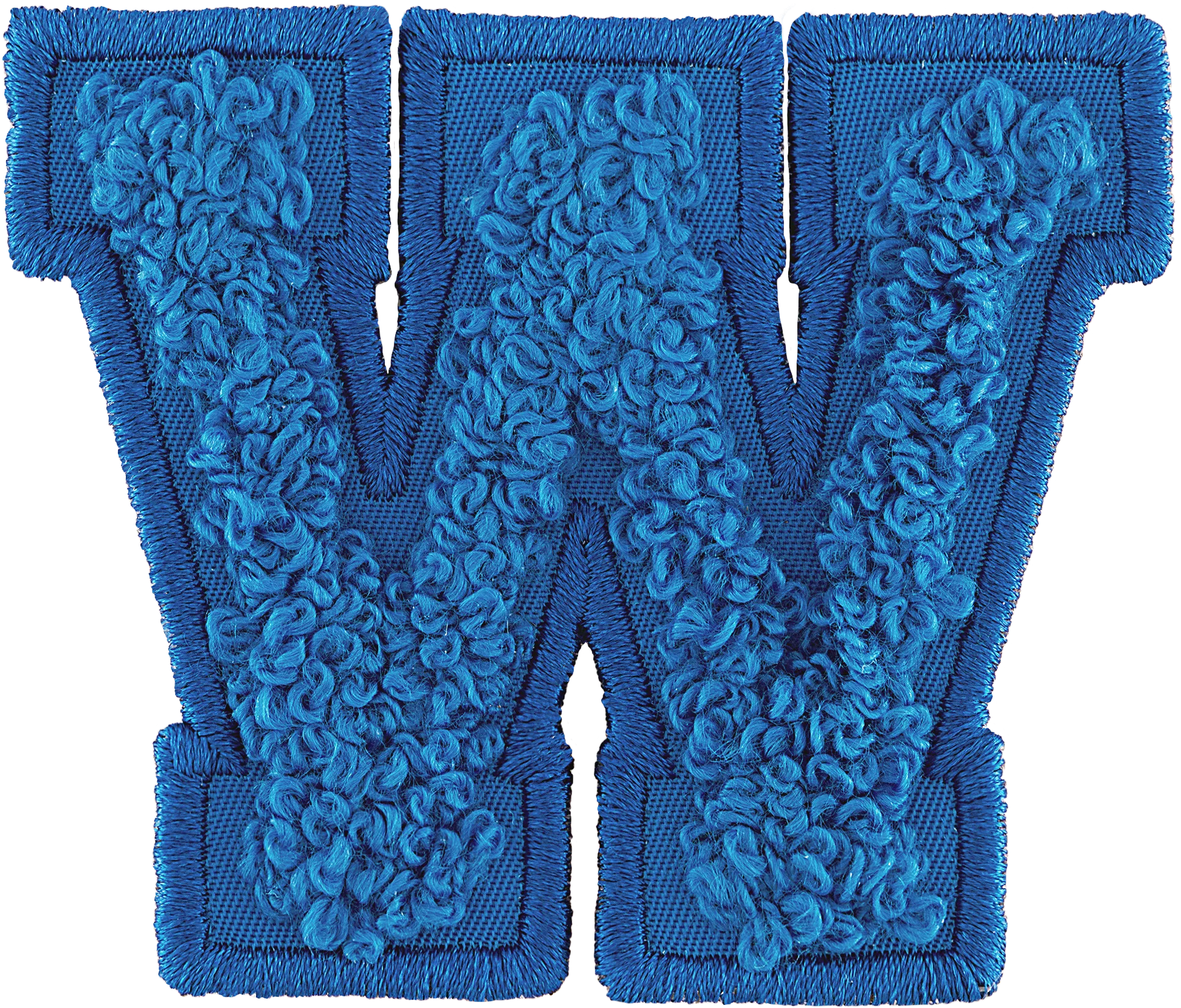Berry Blue Letter Patch