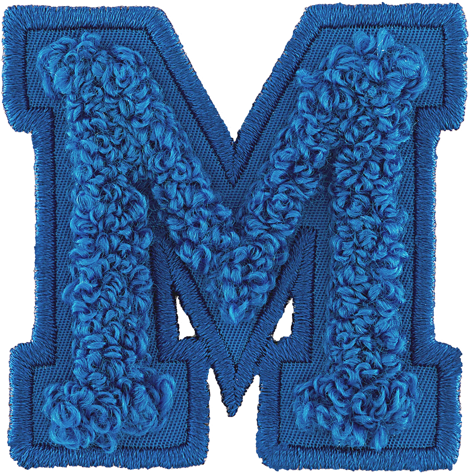 Berry Blue Letter Patch