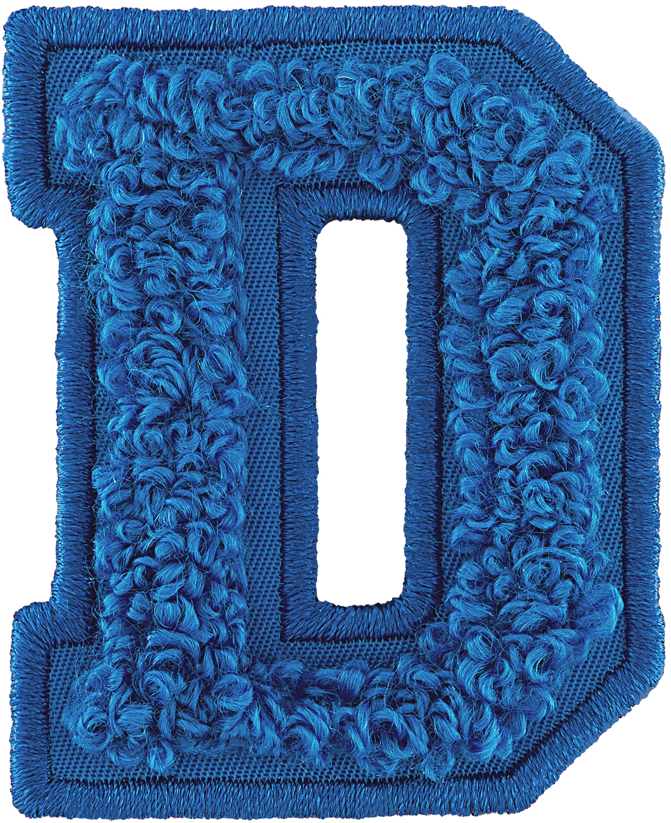 Berry Blue Letter Patch