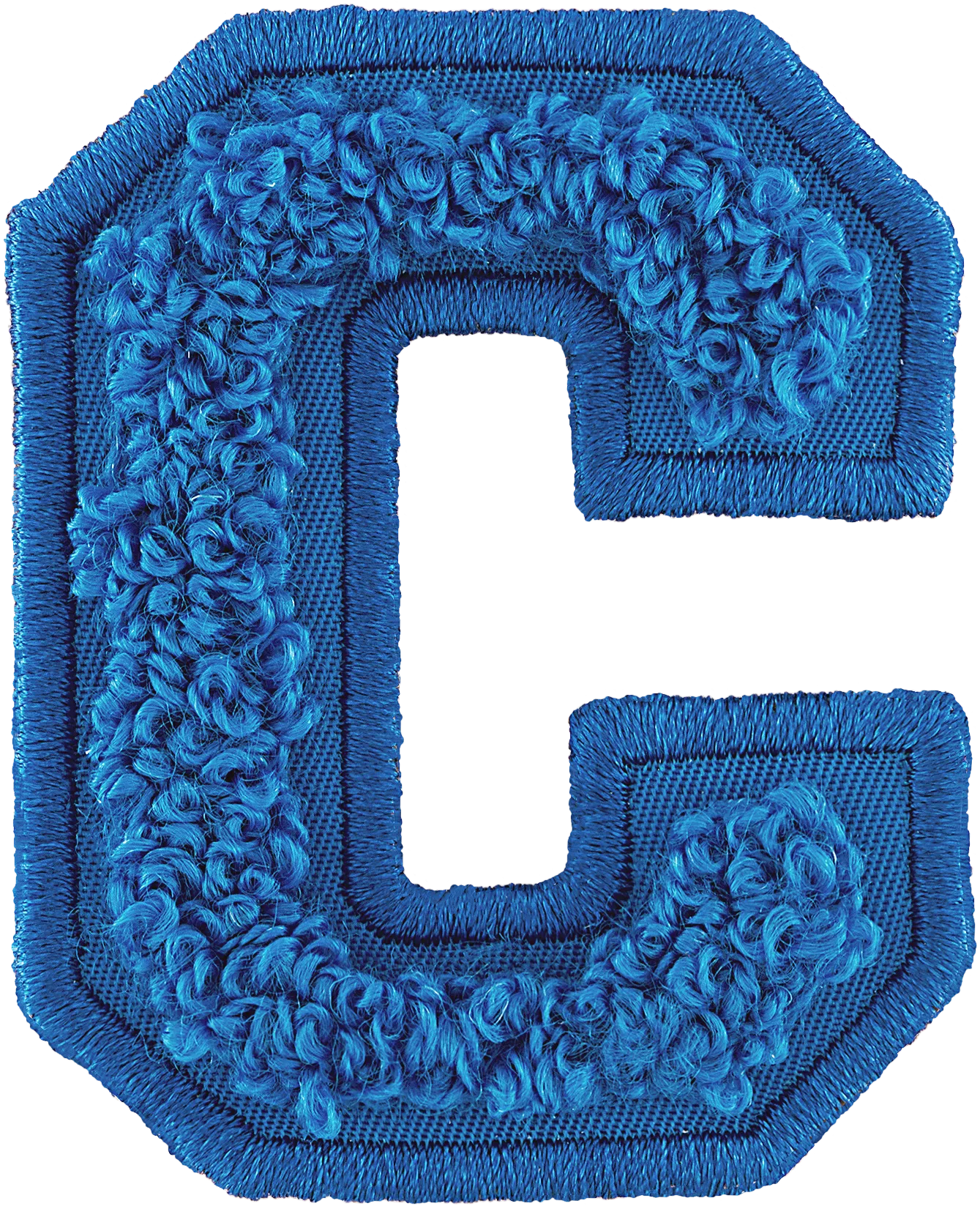 Berry Blue Letter Patch