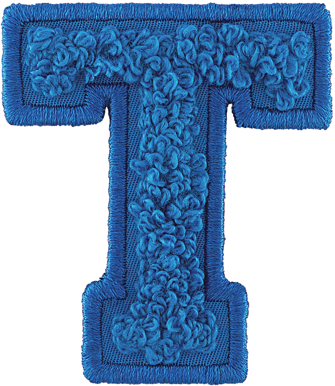 Berry Blue Letter Patch