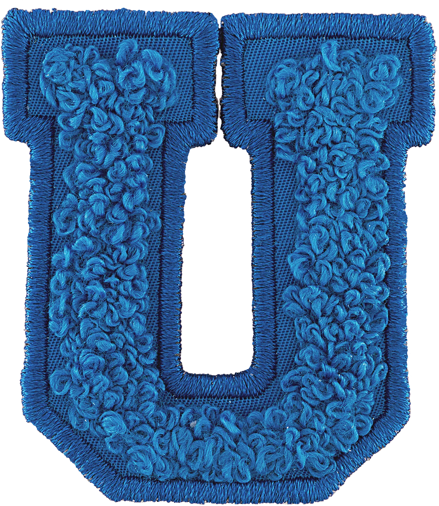 Berry Blue Letter Patch