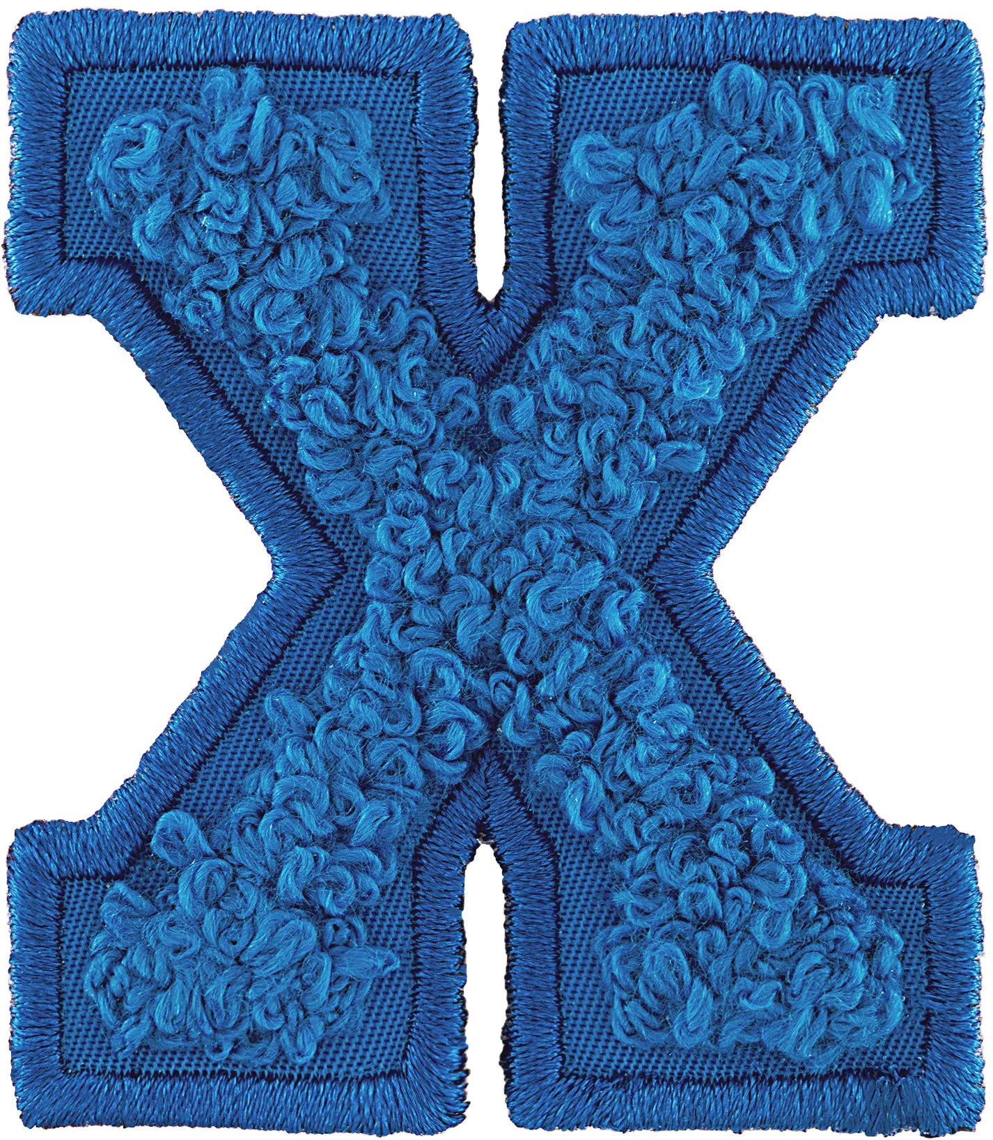 Berry Blue Letter Patch