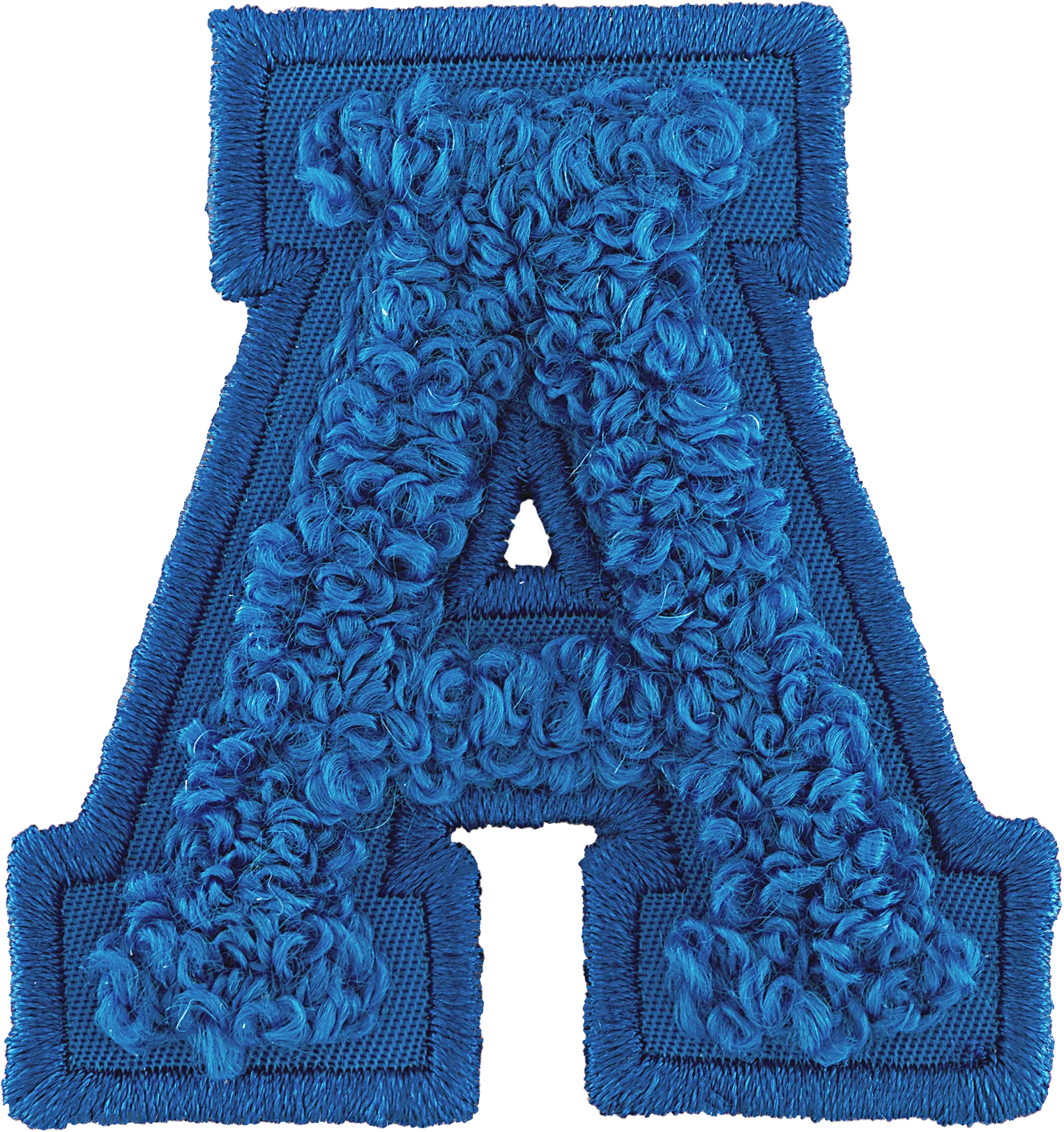 Berry Blue Letter Patch
