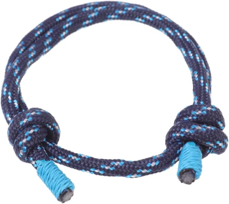 BESPORTBLE Adjustable Woven Bracelet Fashionable Hand Chain Handmade Jewelry for Women Sky Blue