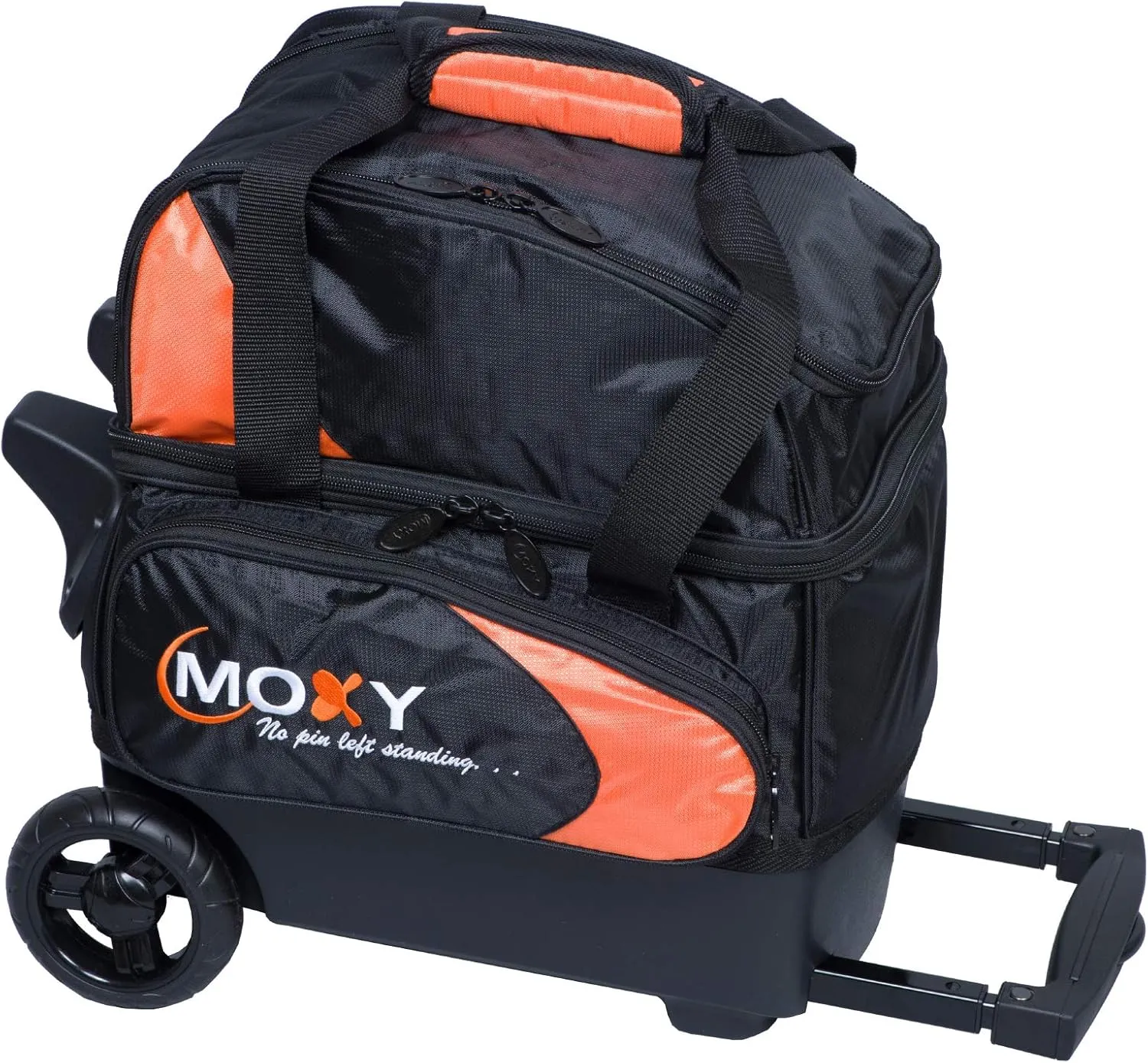 Bowling Products Single Deluxe Roller Bowling Bag- Orange/Black