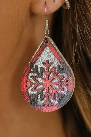 Buffalo Plaid Snowflake Earrings | PRE ORDER