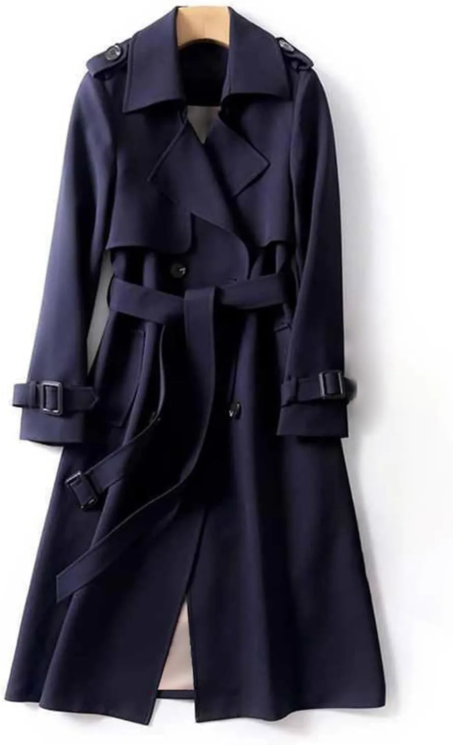 Casual Oversized Fashion Winter Coat Lapel Womens Long Outwear Women'S Coat Oversized Windproof Short Trench Coat