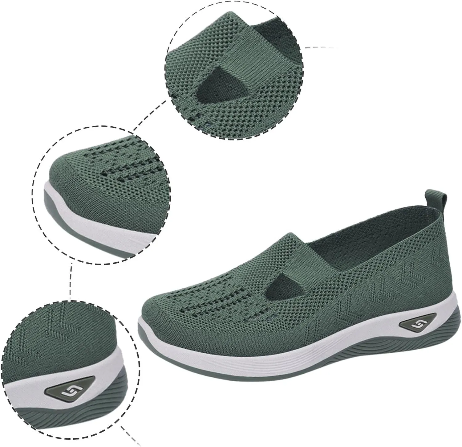Cathalem Orthopedic Shoes for Women, 2024 New Women's Woven Breathable Soft Sole Shoes