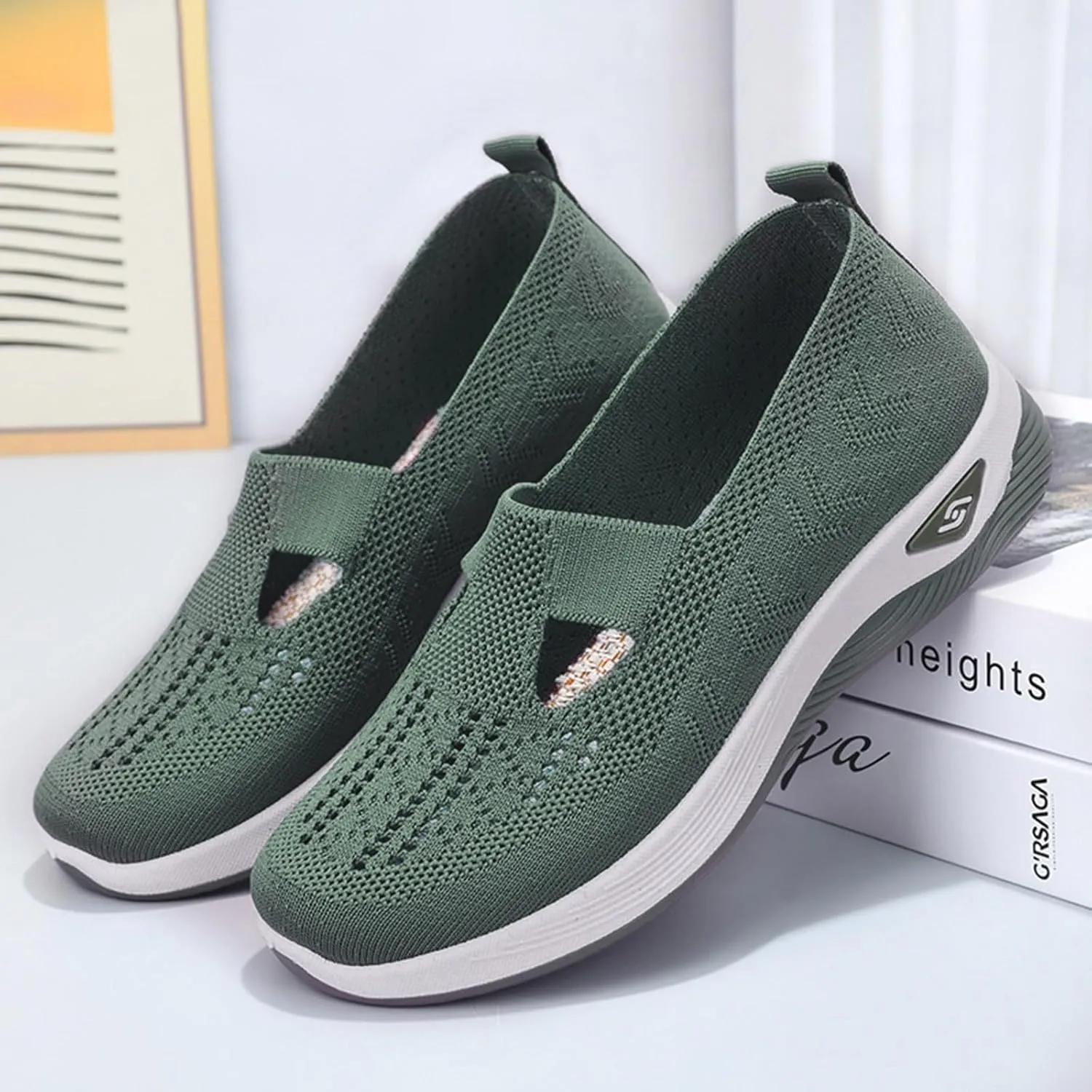 Cathalem Orthopedic Shoes for Women, 2024 New Women's Woven Breathable Soft Sole Shoes