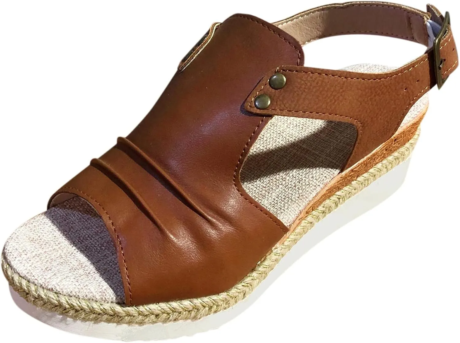 Cathalem Summer Sandals for Women 2024 Dressy Summer Espadrille Sandals Comfortable Sandals Womens Fashion Casual Ankle Strap