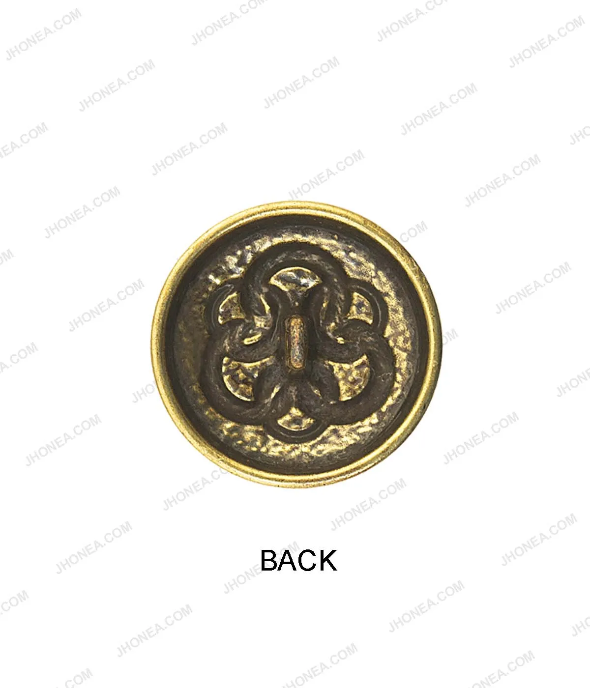 Celtic Design Antique Metal Shank Button for Men's Clothing