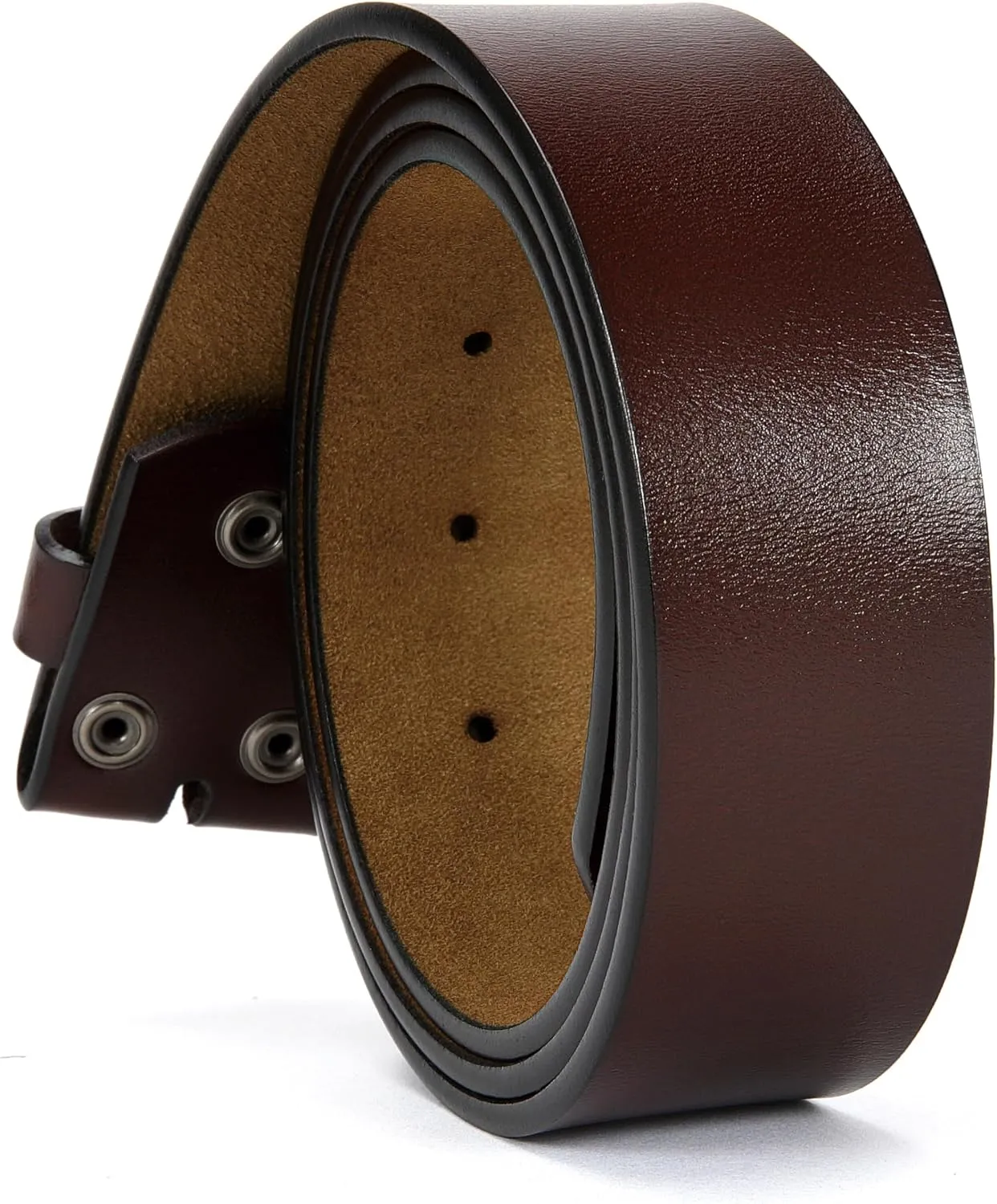 CHAOREN Western Belts for Men without Buckle - Cowboy Belt 1.5" Full Grain Leather Belt for Jeans - One Solid Piece Leather