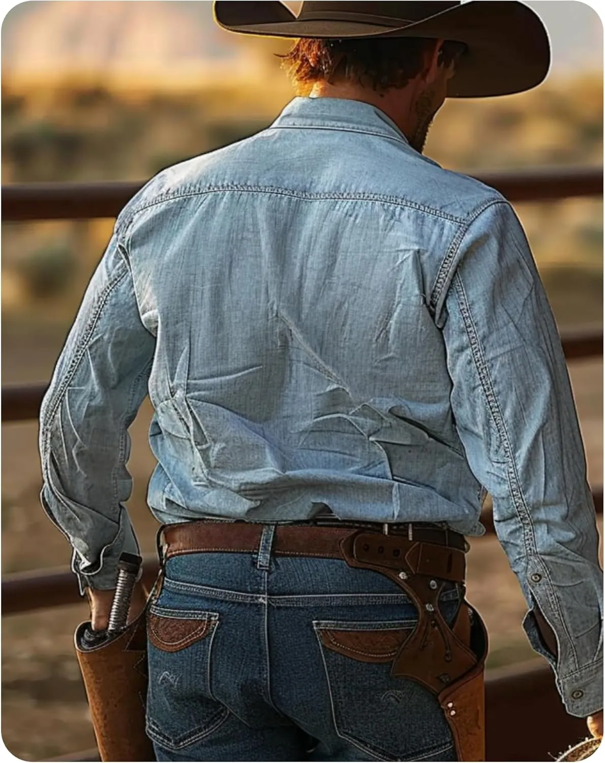 CHAOREN Western Belts for Men without Buckle - Cowboy Belt 1.5" Full Grain Leather Belt for Jeans - One Solid Piece Leather