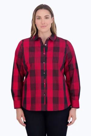 Charlie Plus No Iron Buffalo Plaid Shirt
