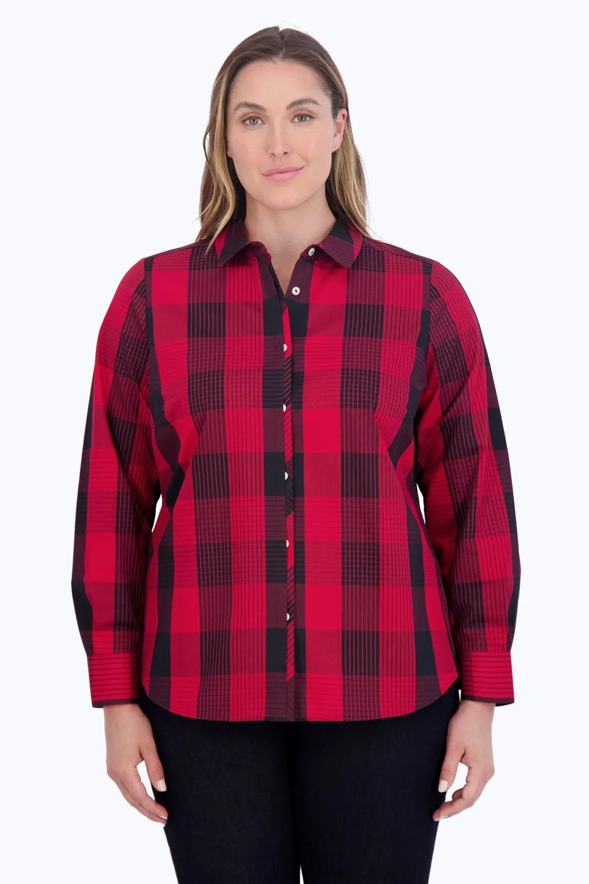 Charlie Plus No Iron Buffalo Plaid Shirt