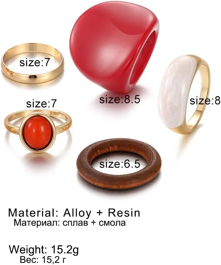 Chunky Gold Rings for Women Adjustable Silver Bold Thick Rings Gold Statement Rings Open Dome Ring Chunky Silver Rings for Women Minimalist Simple Rings