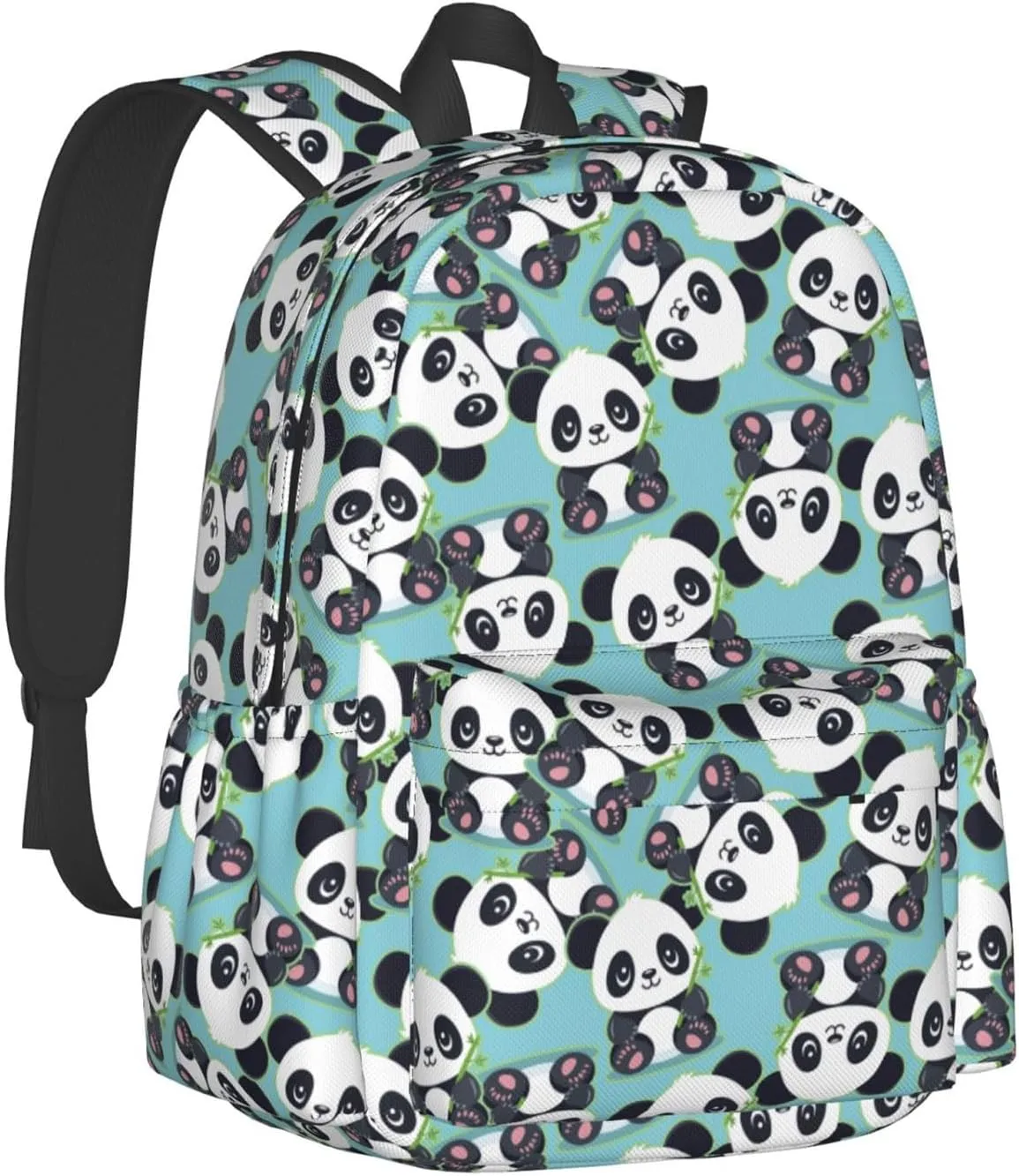 Cute Cartoon Panda Bamboo Multipurpose School Bag Bookbag for Teenage Boys Girls Daily Backpack