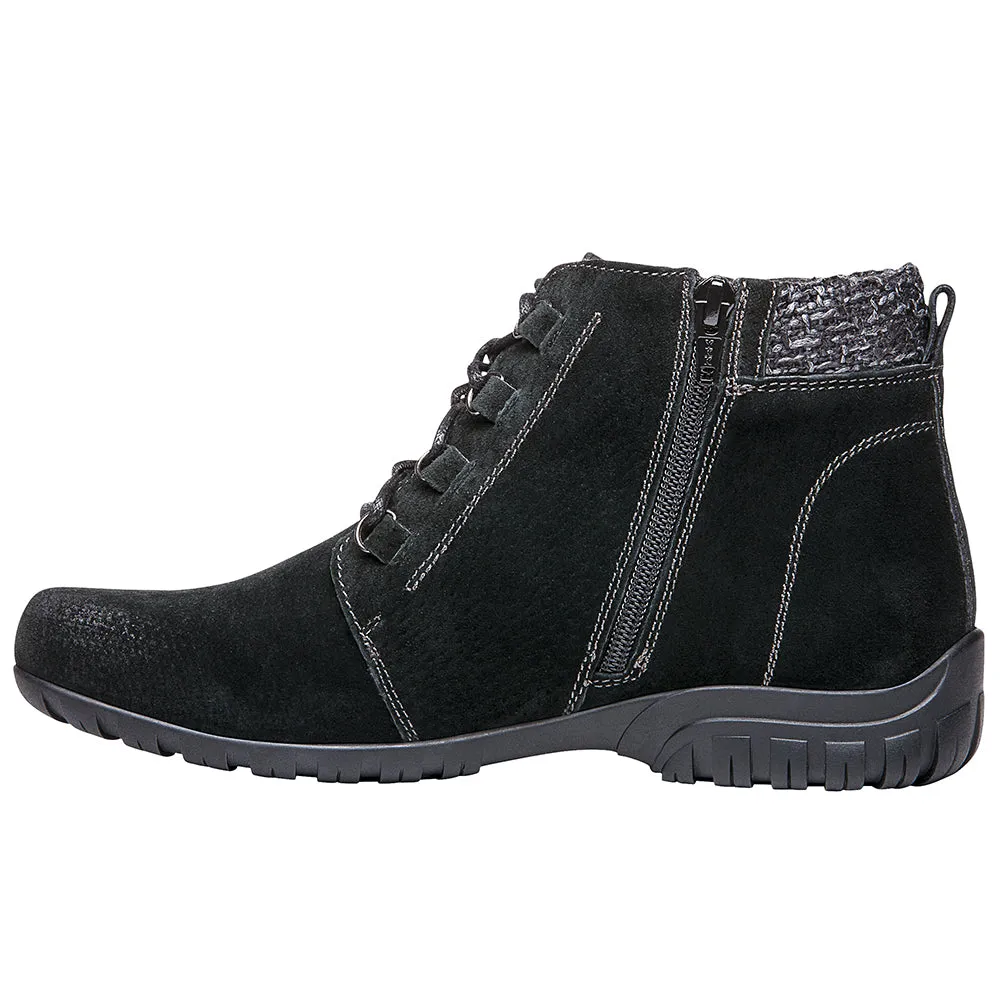Delaney Round Toe Lace Up Booties