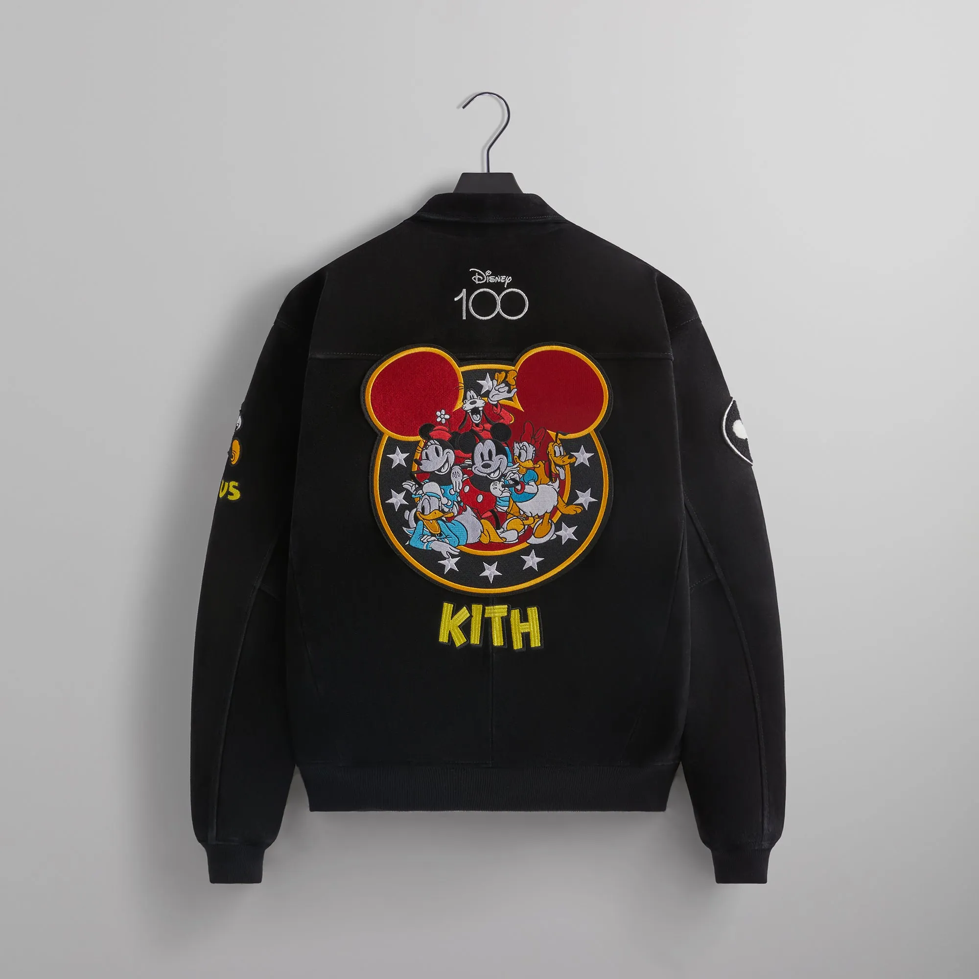 Disney | Kith for Mickey & Friends Suede Varsity Jacket - Black