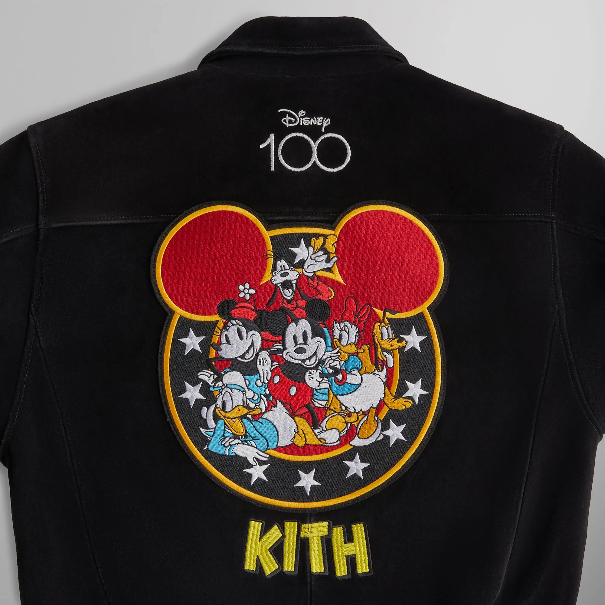 Disney | Kith for Mickey & Friends Suede Varsity Jacket - Black