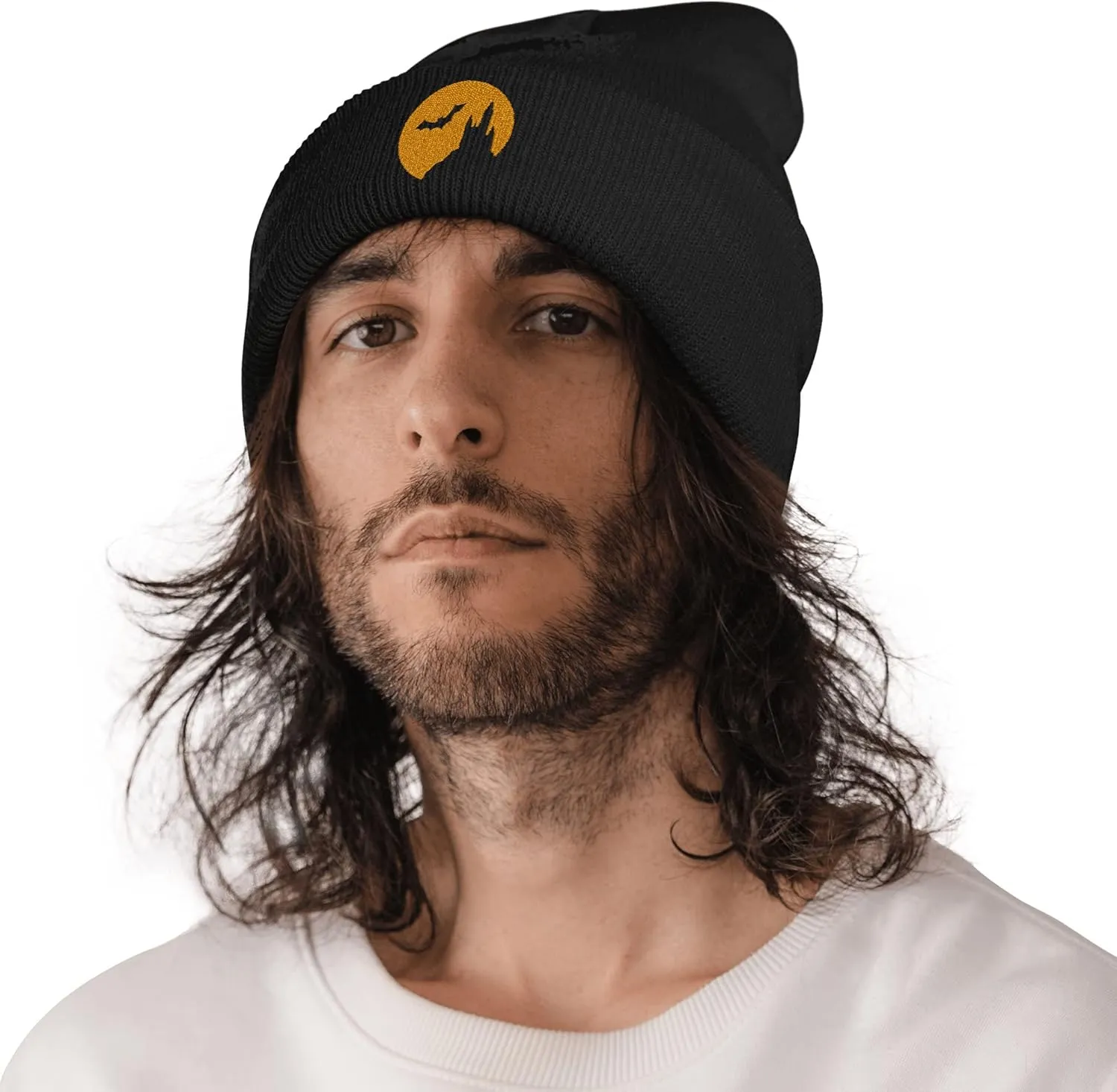 Embroidery Beanie Knit Hats for Men & Women, Embroidery Winter Hats Skull Cap