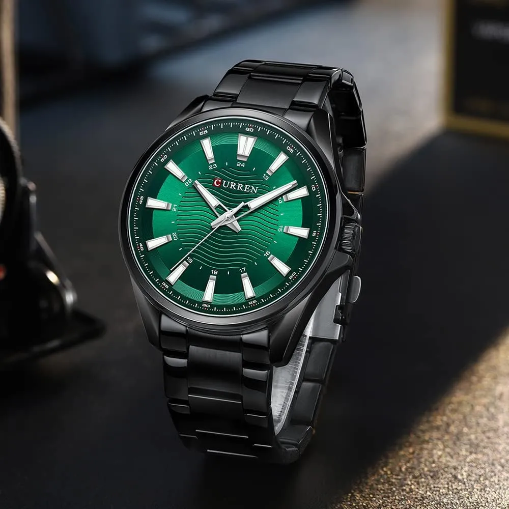 FANMIS Mens Luxury Watches Business Chronograph Dress Waterproof Stainless Steel Analog Quartz Wrist Watch