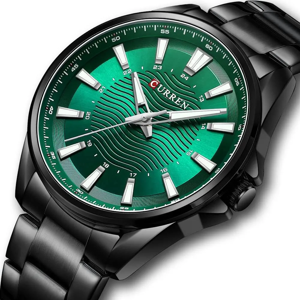 FANMIS Mens Luxury Watches Business Chronograph Dress Waterproof Stainless Steel Analog Quartz Wrist Watch